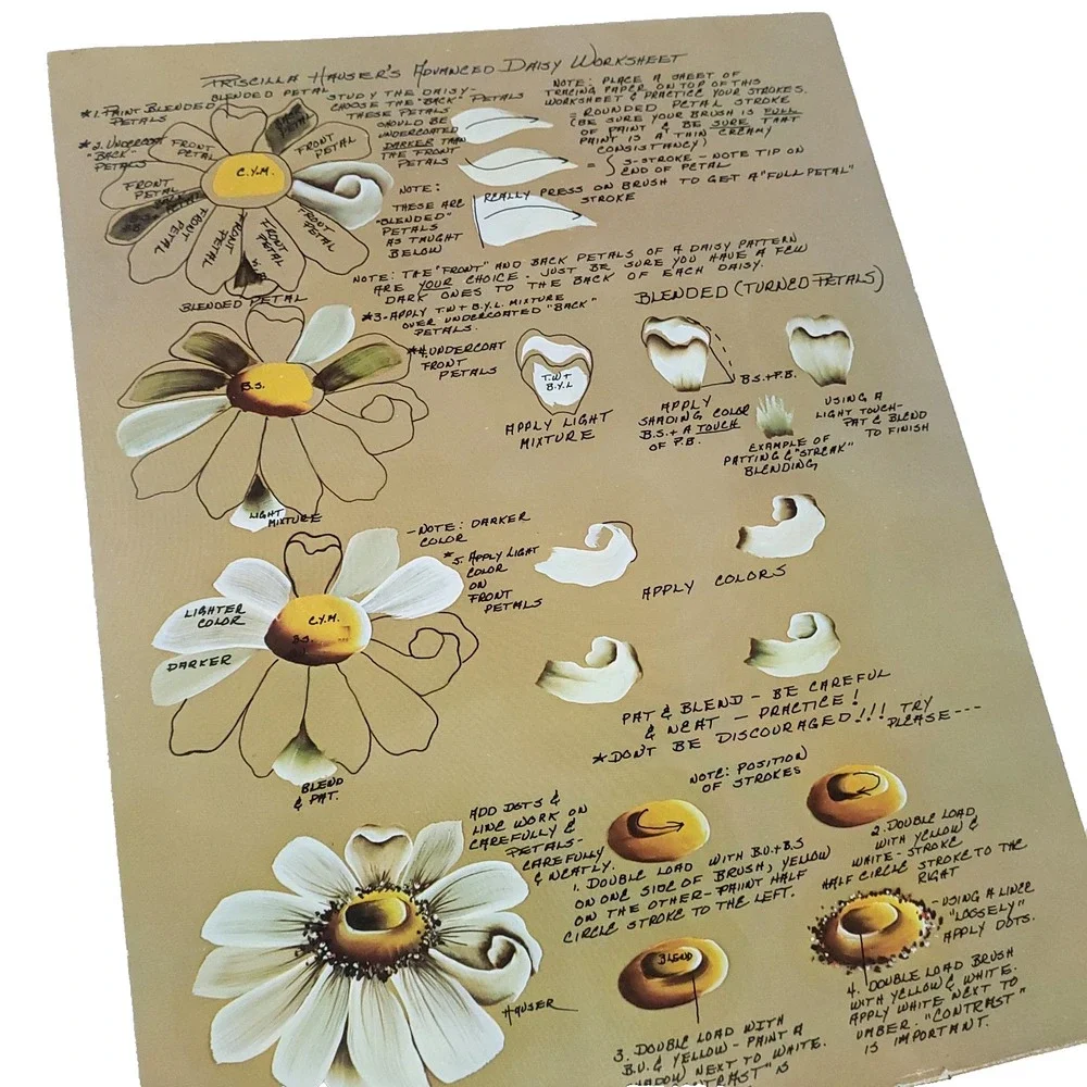 Priscilla Hauser Collection Series Daisies Vol 1 Kraft Book Vtg 1976 Patterns